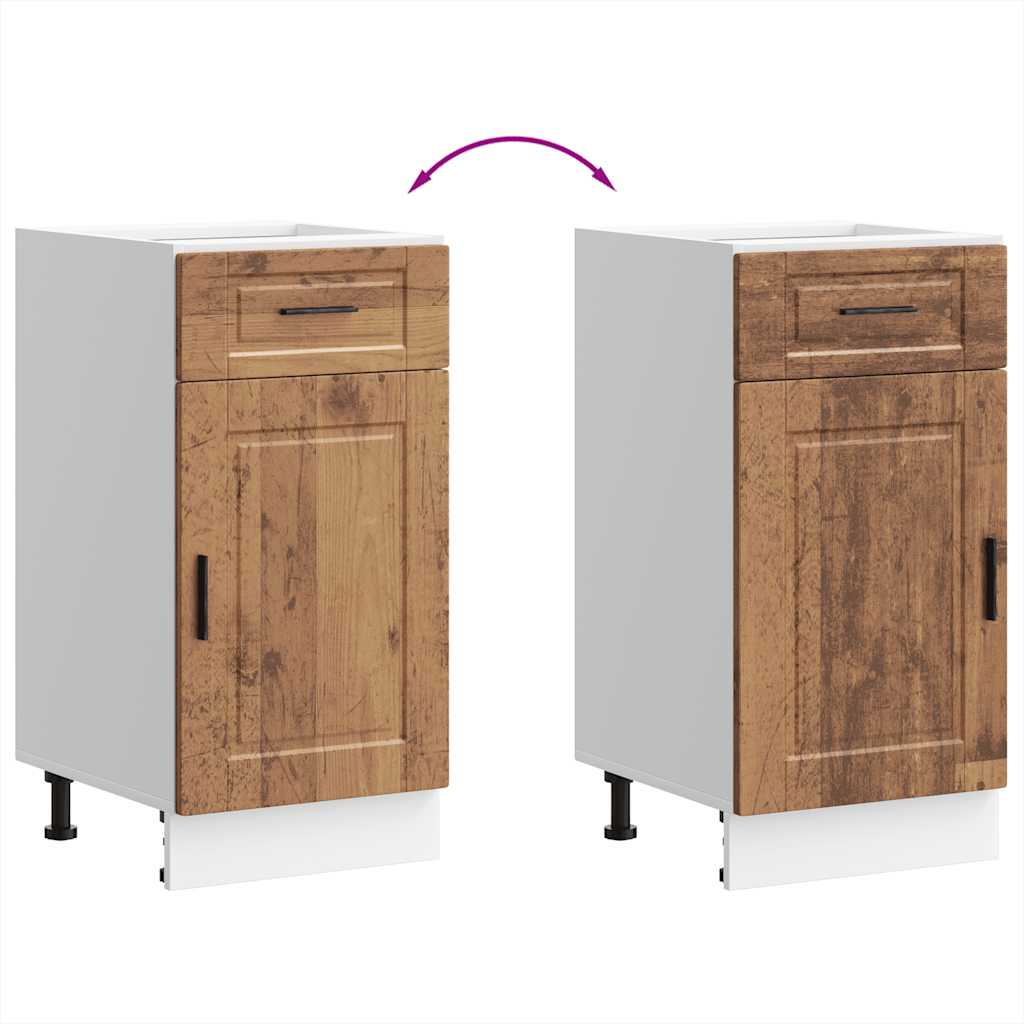 ντουλάπι βάσης κουζίνας Porto Παλαιό ξύλο κατασκευασμένο ξύλο