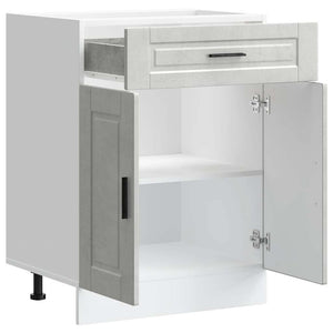 ντουλάπι βάσης κουζίνας Porto Μπετόν Γκρι κατασκευασμένο ξύλο - Pakobazaar