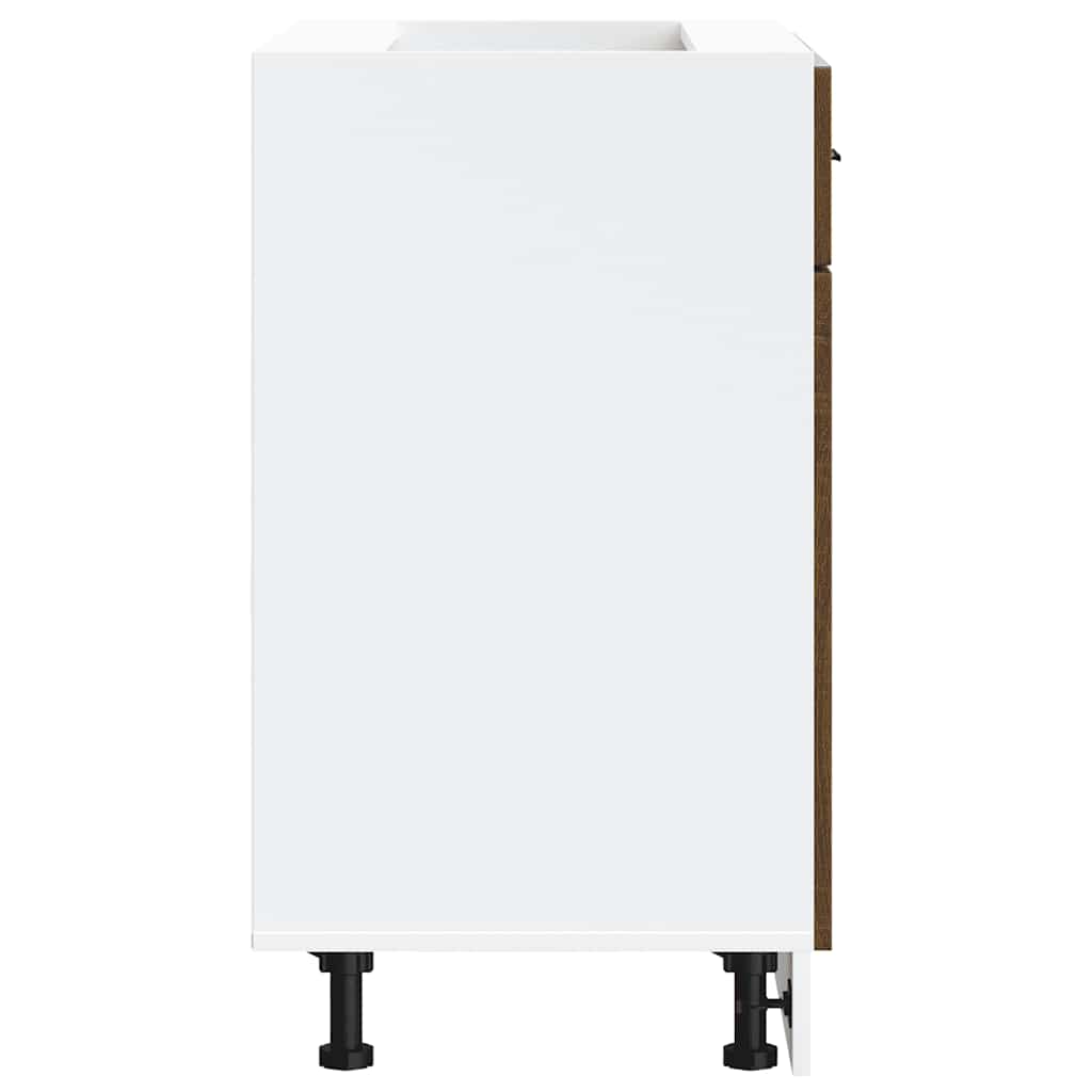 ντουλάπι βάσης κουζίνας Porto Καφέ Δρυς κατασκευασμένο ξύλο