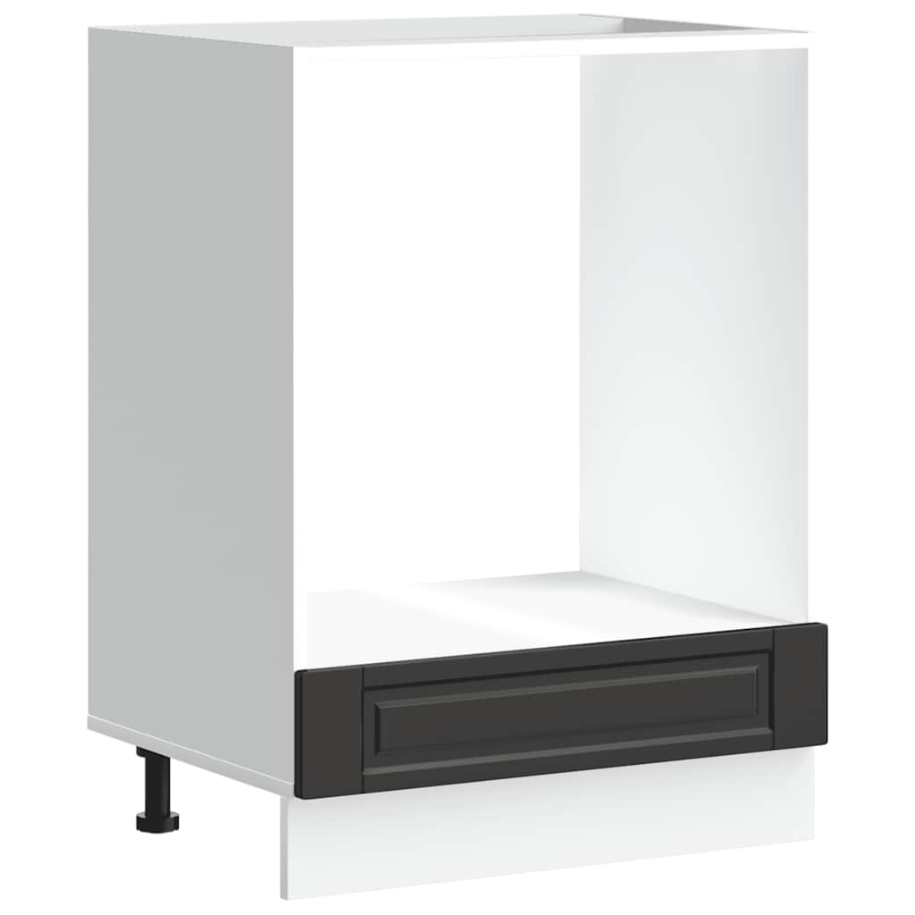 Ντουλάπι φούρνου Porto Μαύρο Επεξεργασμένο ξύλο - Pakobazaar