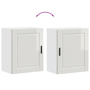 ντουλάπια τοίχου κουζίνας 2 τεμάχια "Porto" High Gloss White - Pakobazaar
