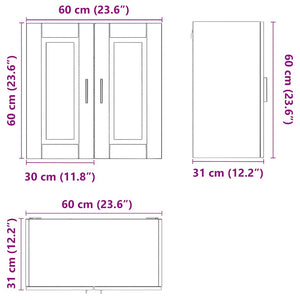 ντουλάπι τοίχου κουζίνας "Porto" Sonoma Oak Engineered Wood
