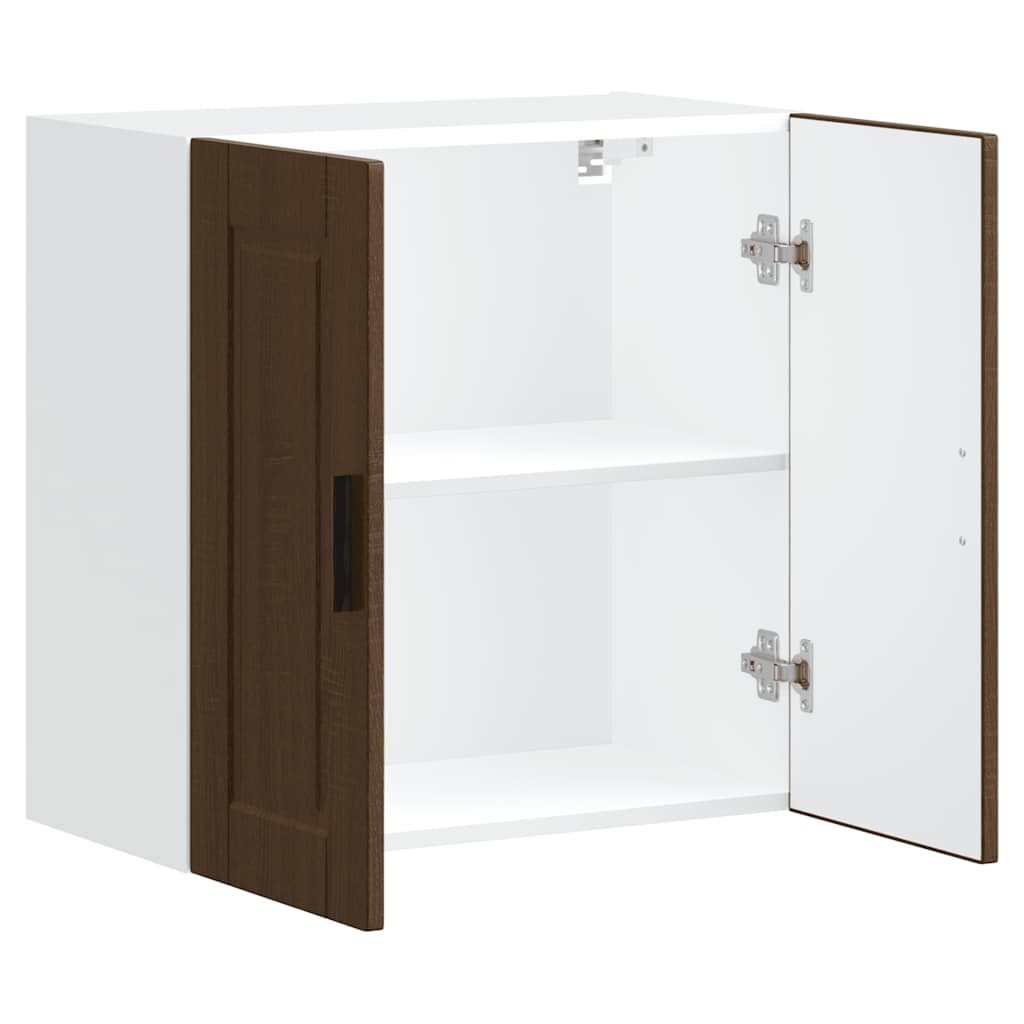 ντουλάπι τοίχου κουζίνας "Porto" Καφέ δρυς καπλαμά Ξύλο