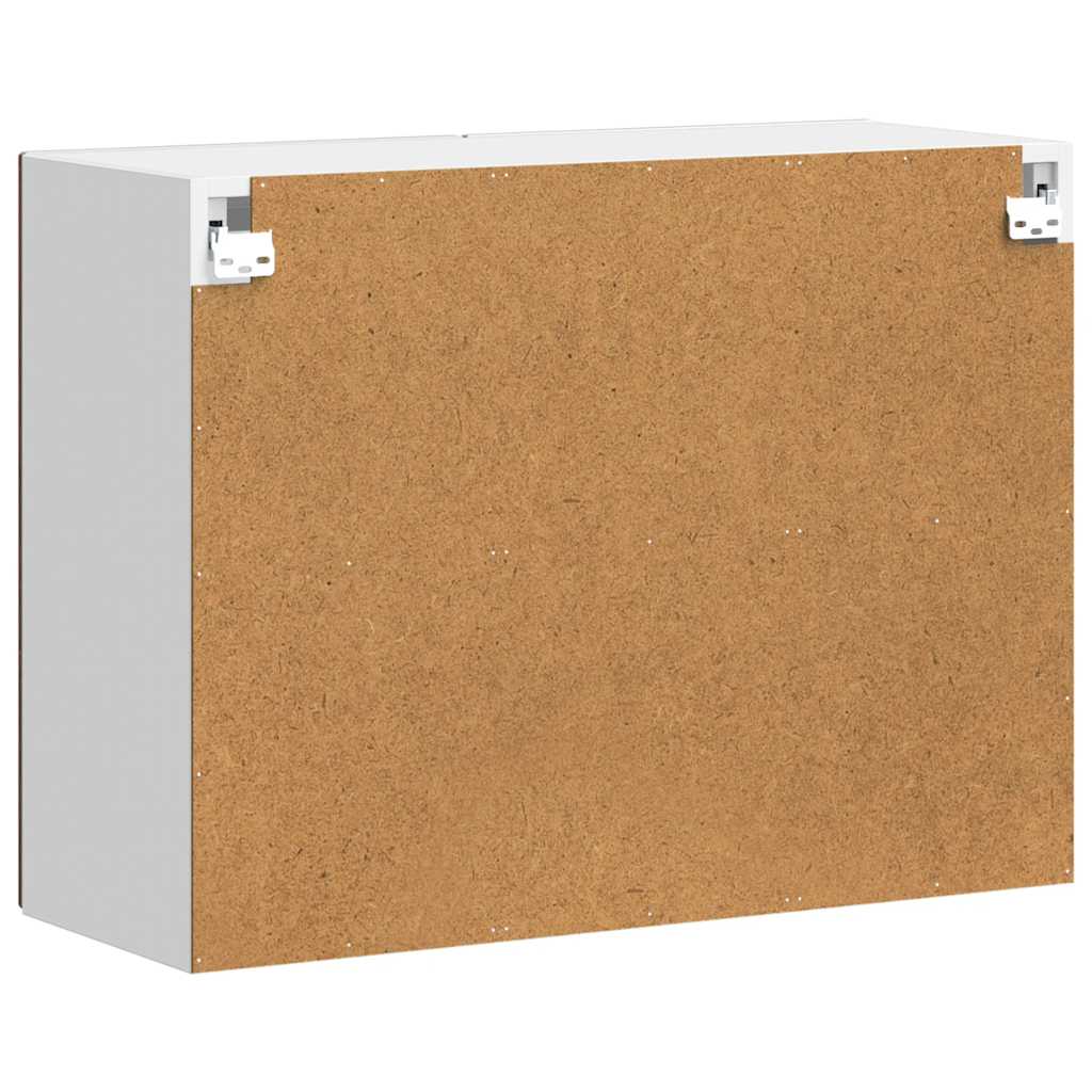 Ντουλάπι τοίχου κουζίνας με γυάλινη πόρτα Porto Καφέ δρυς