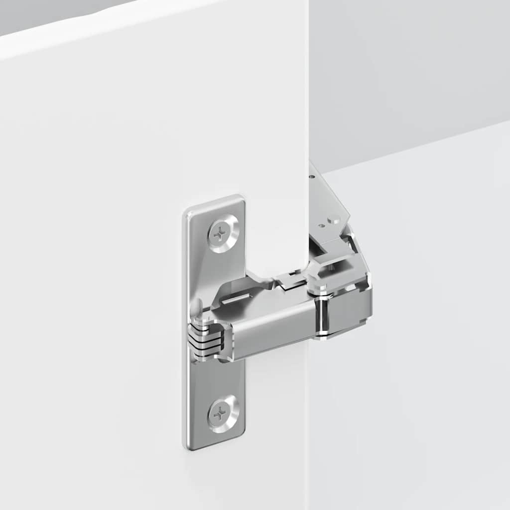 Γωνιακό ντουλάπι τοίχου κουζίνας Porto Γυαλ. Λευκό Επεξ. Ξύλο