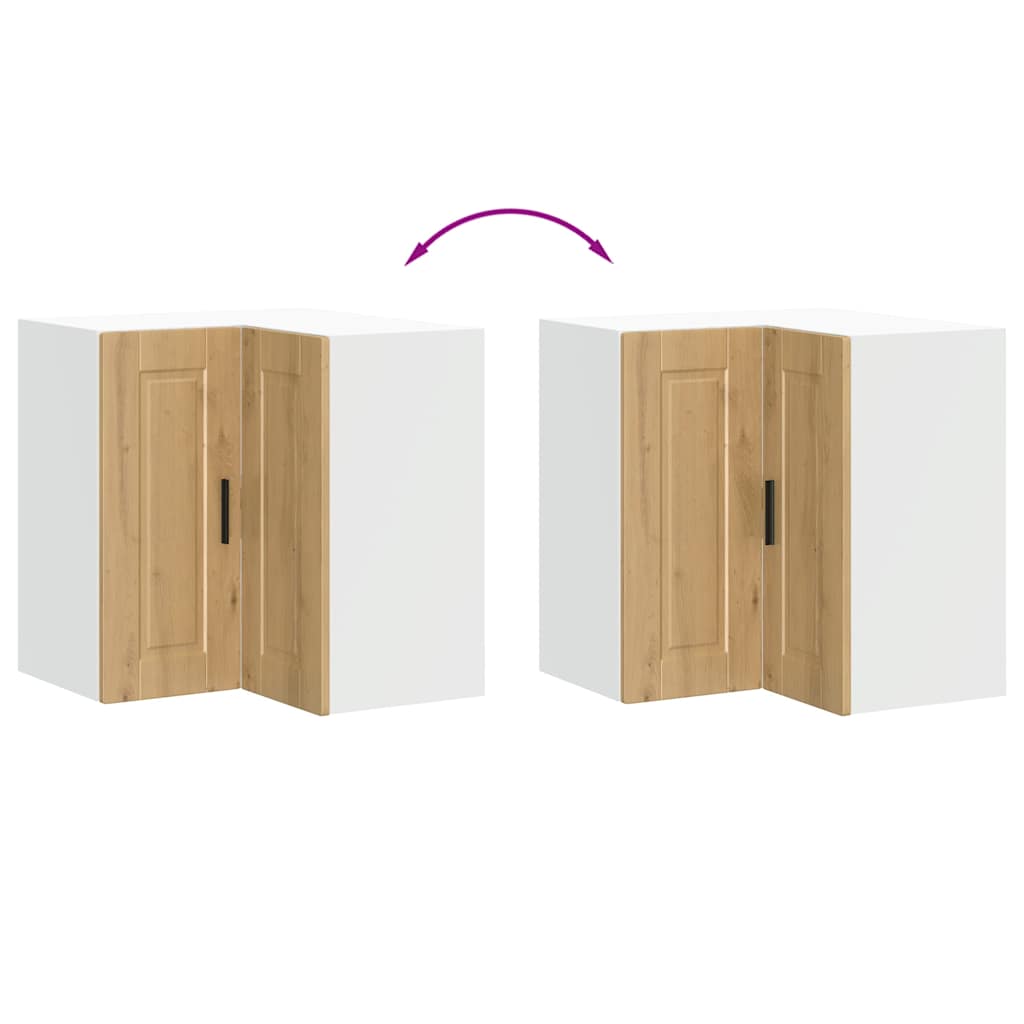 Γωνιακό ντουλάπι τοίχου κουζίνας Porto Αρτισιανή Δρυς - Pakobazaar