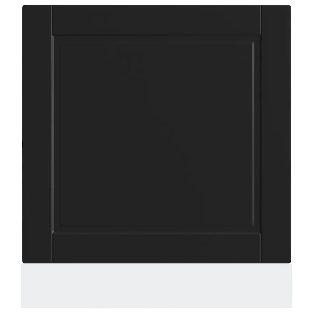 Πίνακας πλυντηρίου πιάτων Porto Μαύρο 60x1,5x57 εκ. Επεξ. Ξύλο