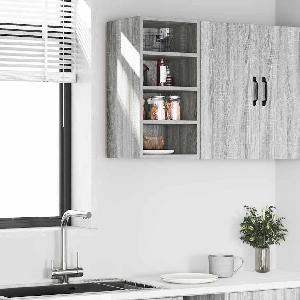 Κρεμαστό Ντουλάπι "Riga" Γκρι Sonoma 30x29,5x60 εκ. από Τεχνητό Ξύλο - Pakobazaar