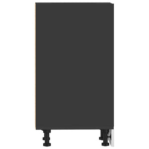 Ντουλάπι "Riga" Μαύρο 40x44,5x81,5 εκ. από Τεχνητό Ξύλο - Pakobazaar