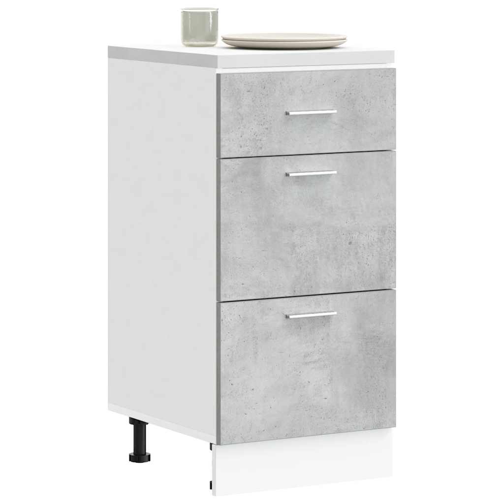 Ντουλάπι "Lyon" Γκρι από Σκυρόδεμα 40x46x81,5 εκ. από Τεχνητό Ξύλο - Pakobazaar