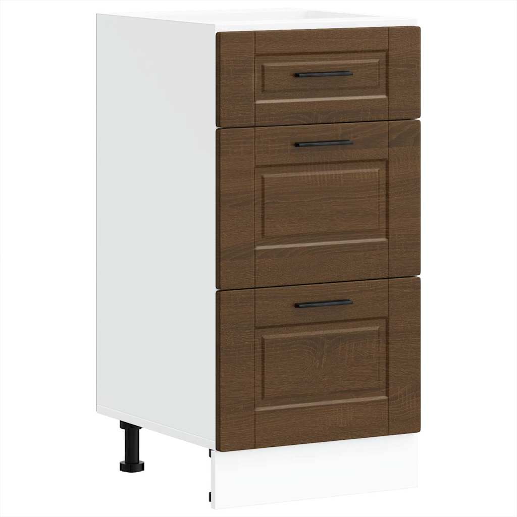 ντουλάπι βάσης κουζίνας Porto Καφέ Δρυς κατασκευασμένο ξύλο