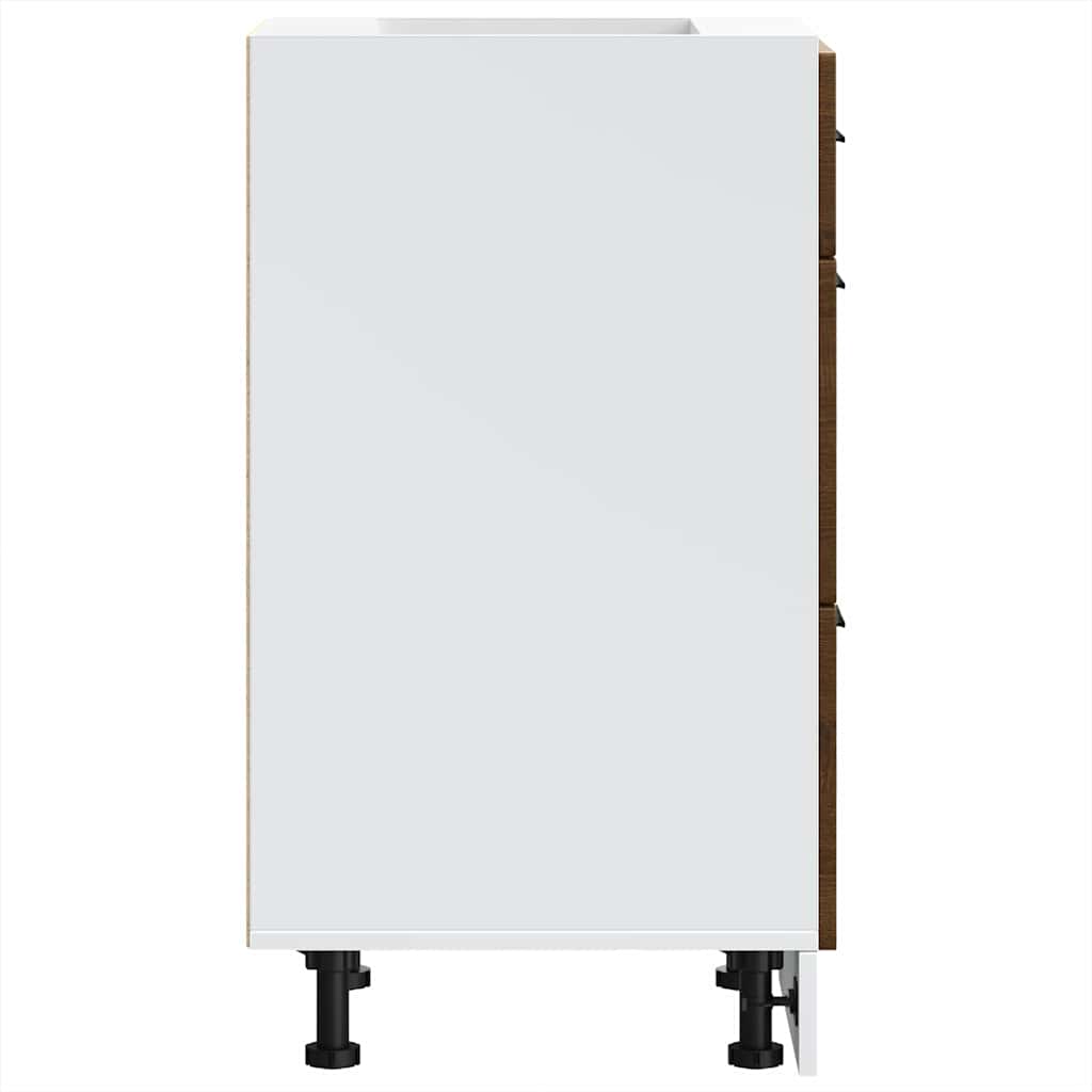 ντουλάπι βάσης κουζίνας Porto Καφέ Δρυς κατασκευασμένο ξύλο