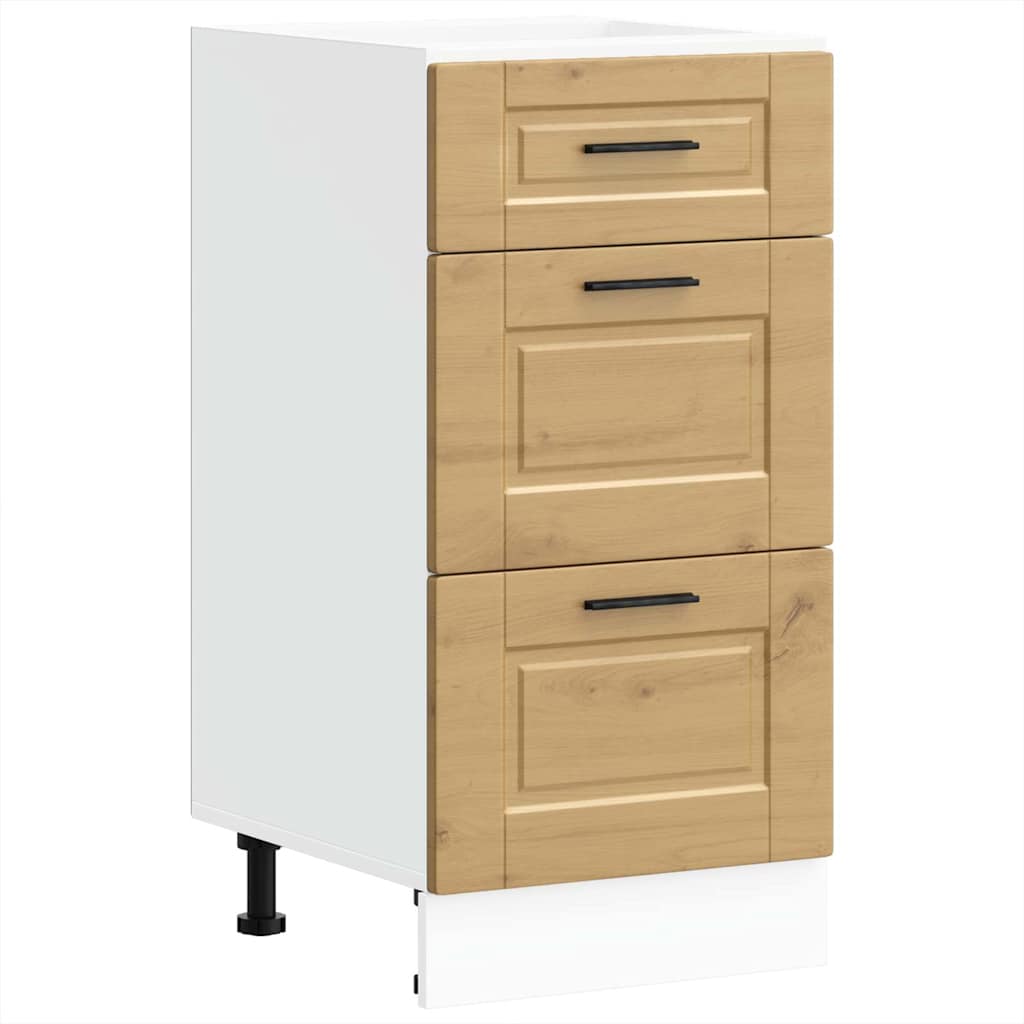 ντουλάπι βάσης κουζίνας Porto Δρυς τεχνίτης κατασκευασμένο ξύλο