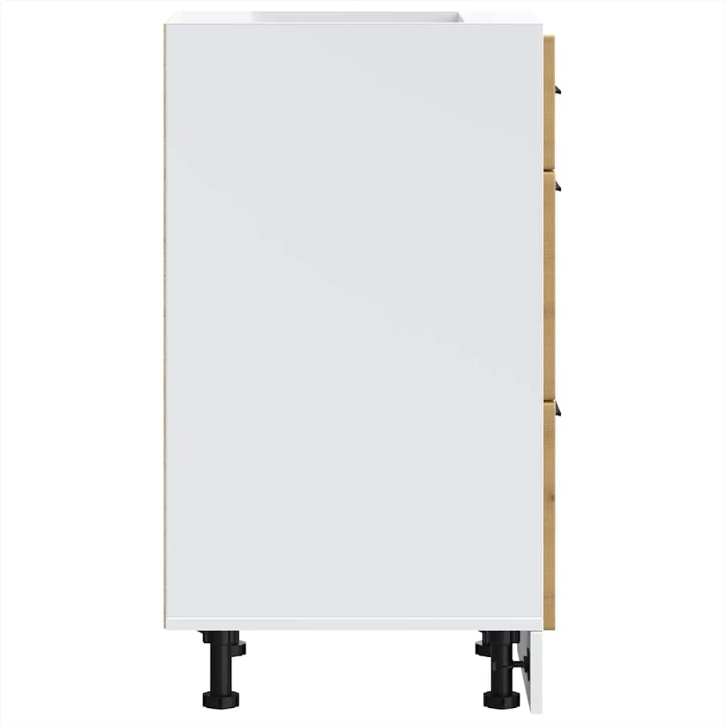 ντουλάπι βάσης κουζίνας Porto Δρυς τεχνίτης κατασκευασμένο ξύλο