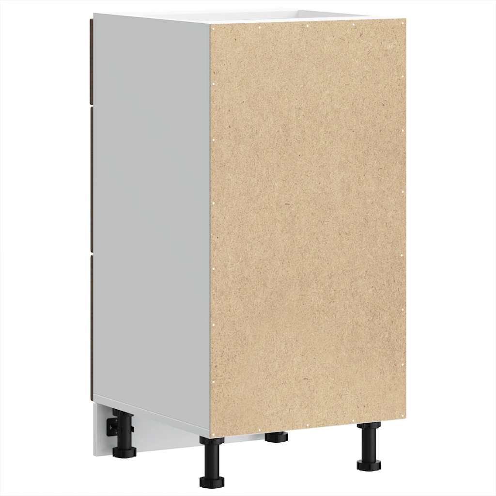 ντουλάπι βάσης κουζίνας Lucca Καφέ Δρυς κατασκευασμένο ξύλο