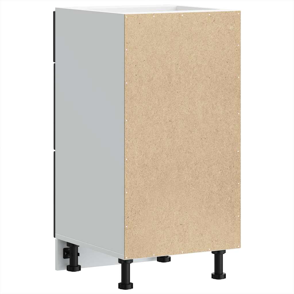 Βάση Κουζίνας "Kalmar" Μαύρο από Μηχανικά Επεξεργασμένο Ξύλο