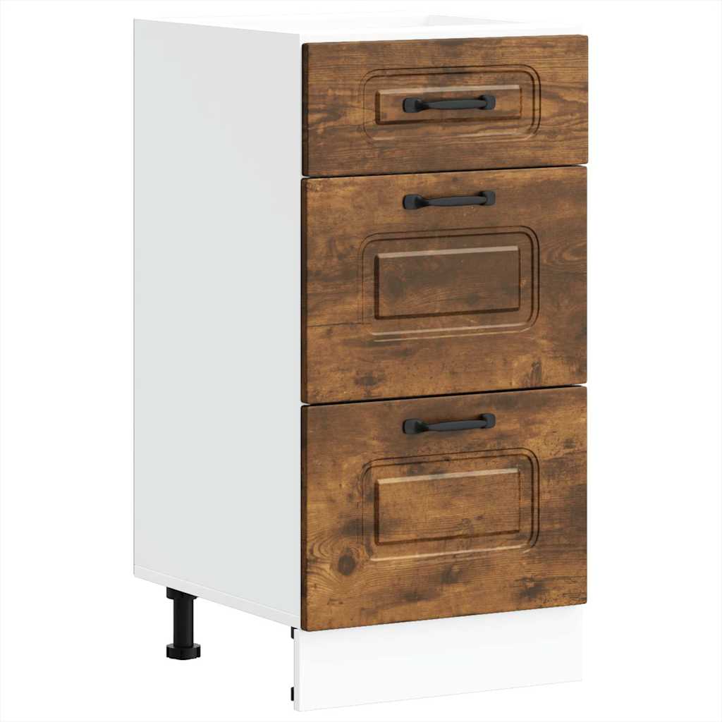 ντουλάπι βάσης κουζίνας Kalmar Καπνιστή δρυς Επεξεργασμένο Ξύλο