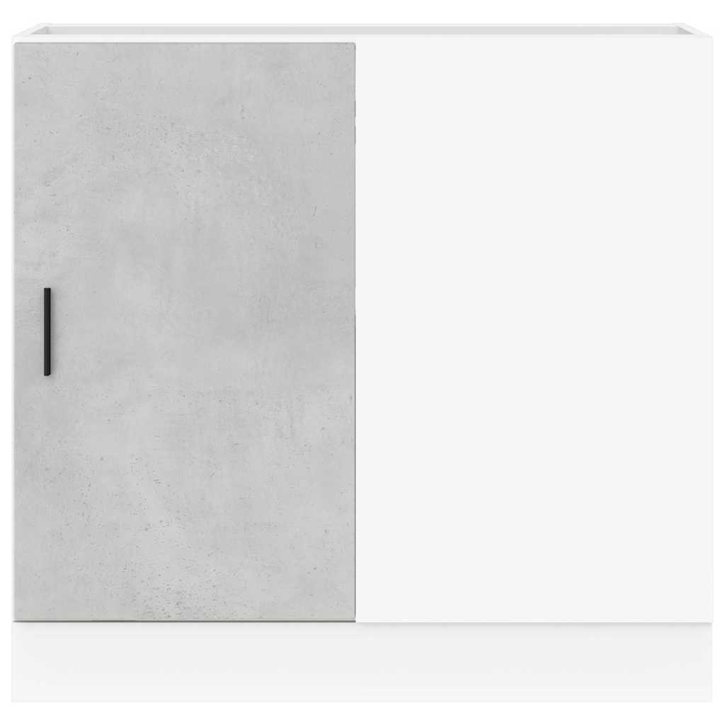 Βάση Νιπτήρα "Lyon" Γκρι από Σκυρόδεμα από Μηχανικό Ξύλο - Pakobazaar