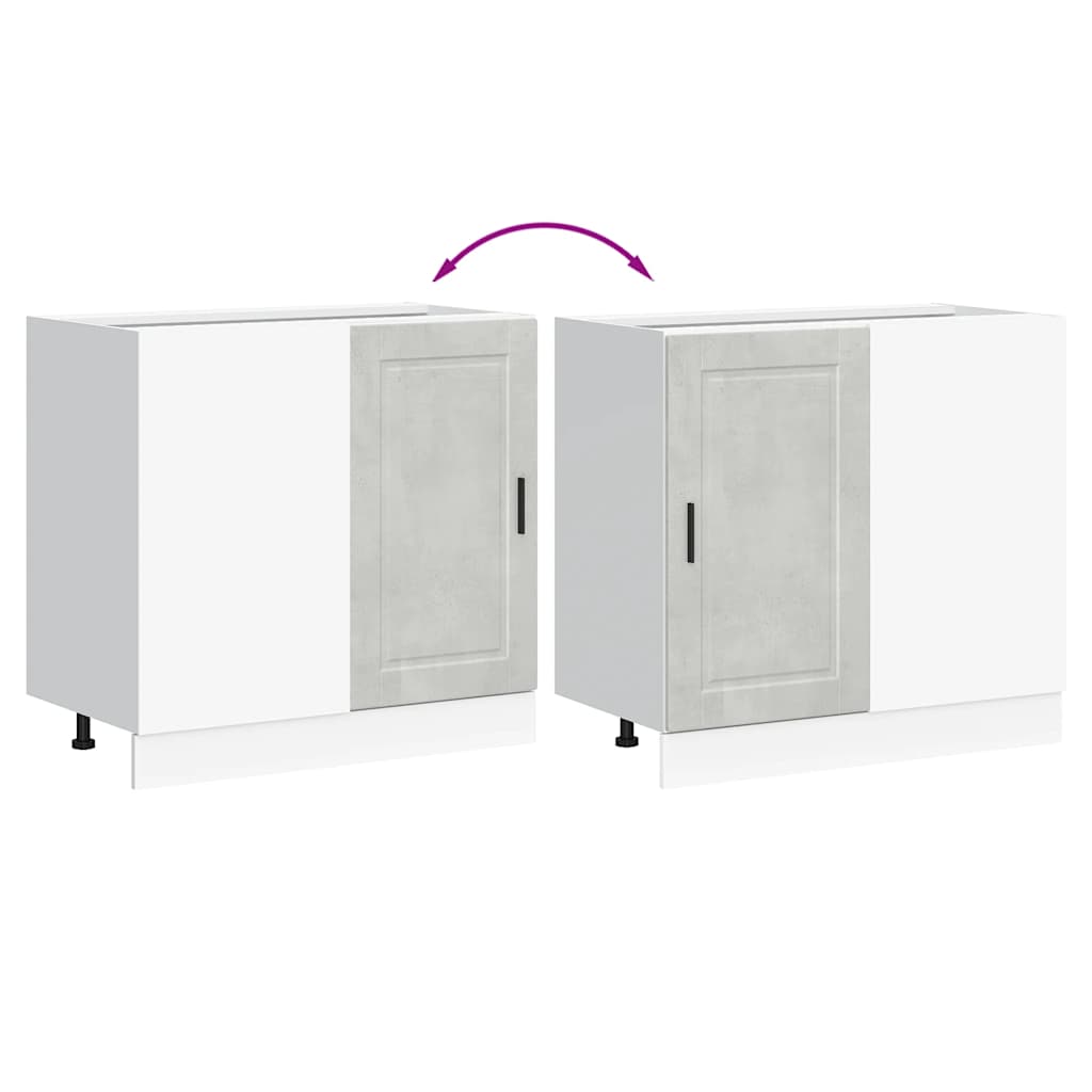 ντουλάπι βάσης κουζίνας Porto Μπετόν Γκρι κατασκευασμένο ξύλο