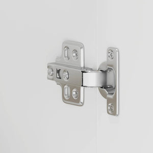 Βάση Κουζίνας "Lucca" από Λευκό Γυαλιστερό Ξύλο Μηχανικής Επεξεργασίας