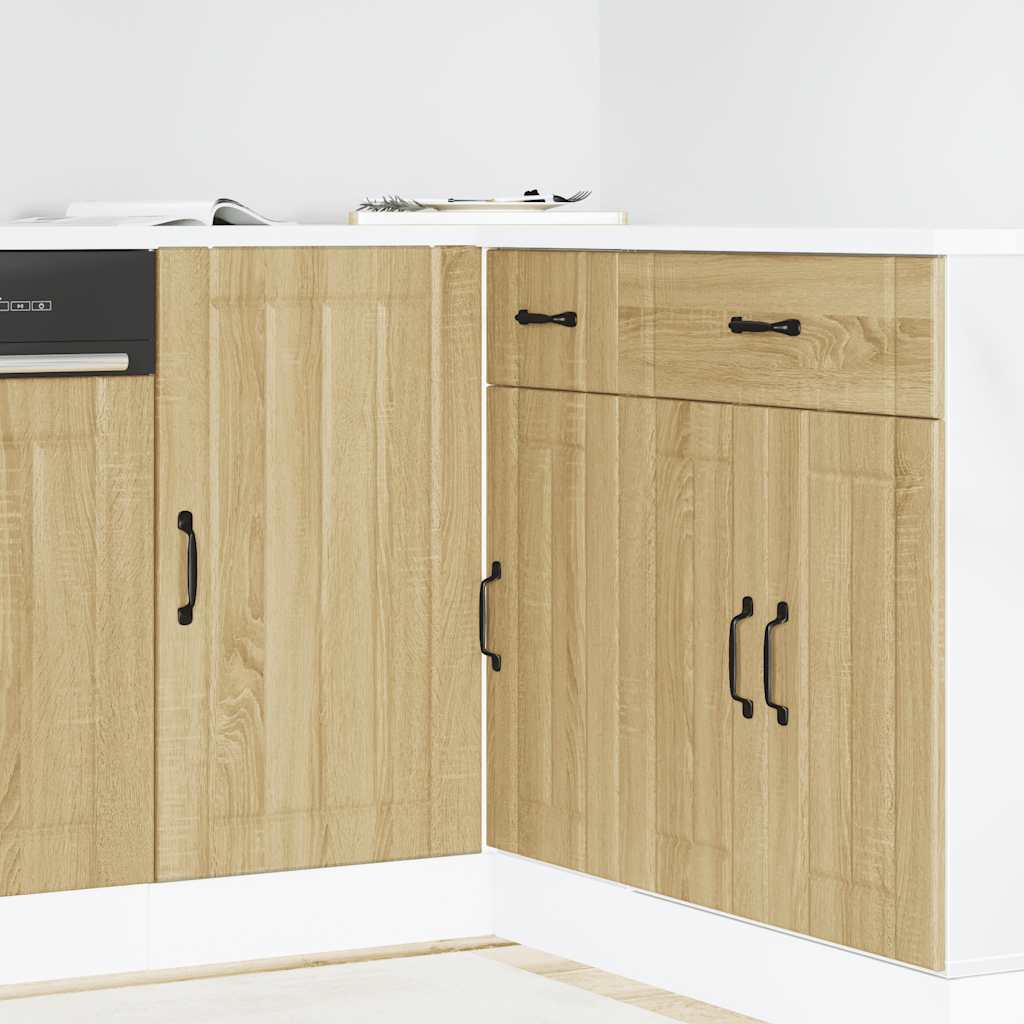 Κάτω ντουλάπι κουζίνας "Lucca" Sonoma Oak Engineered Wood