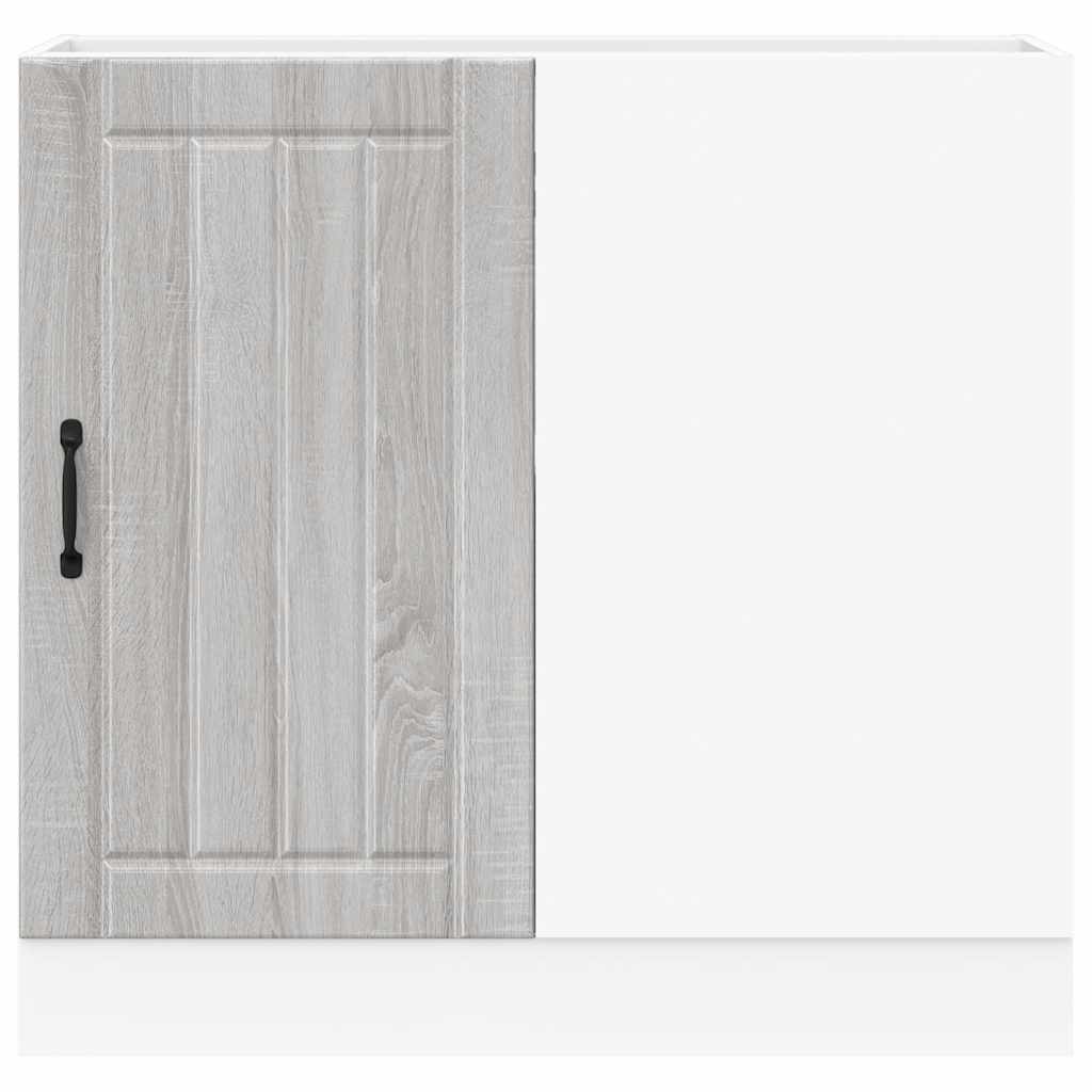 Κάτω ντουλάπι κουζίνας "Lucca" Γκρι Sonoma Κατασκευασμένο ξύλο