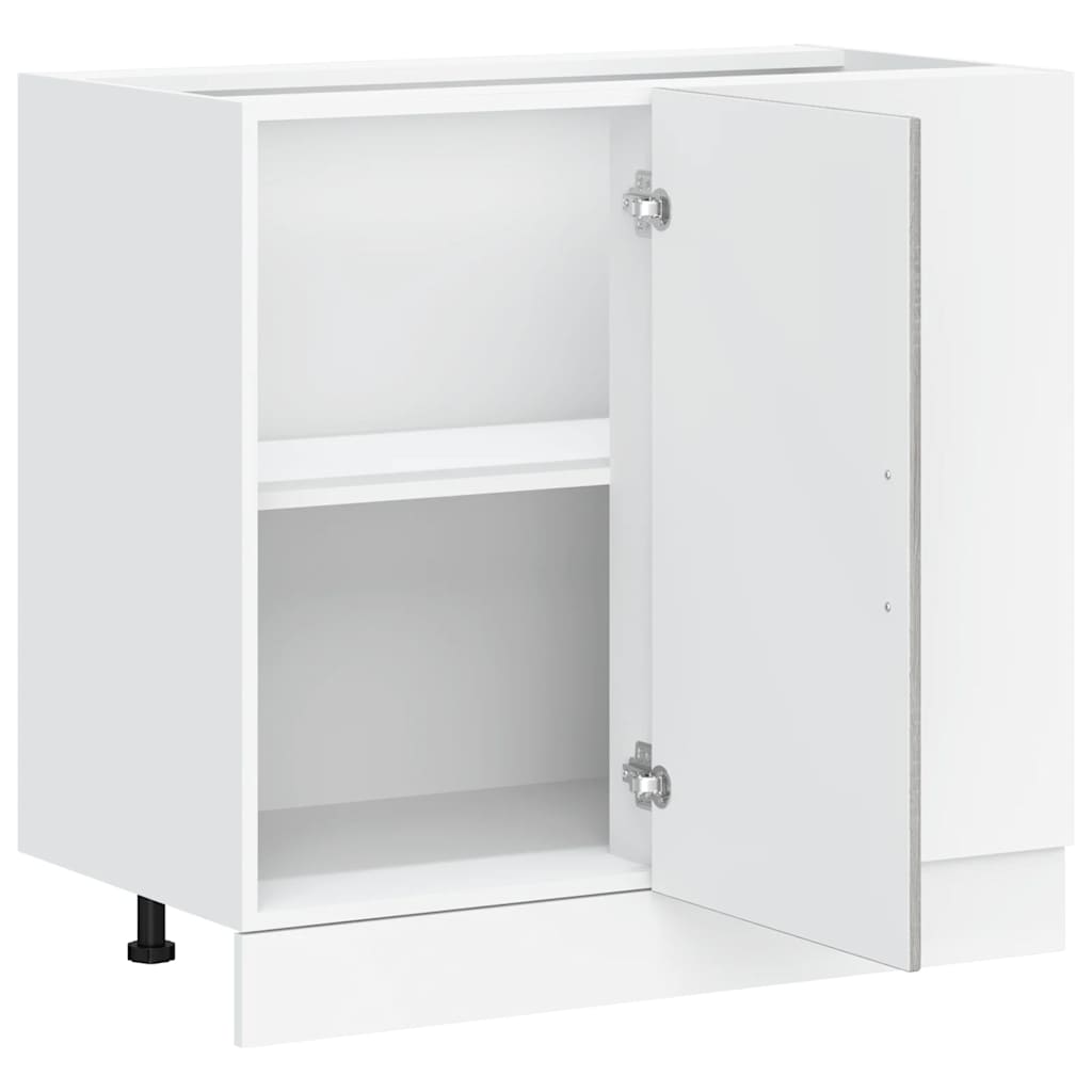 Κάτω ντουλάπι κουζίνας "Lucca" Γκρι Sonoma Κατασκευασμένο ξύλο