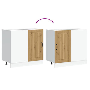 Κάτω ντουλάπι κουζίνας "Lucca" Artisan Oak Engineered Wood - Pakobazaar