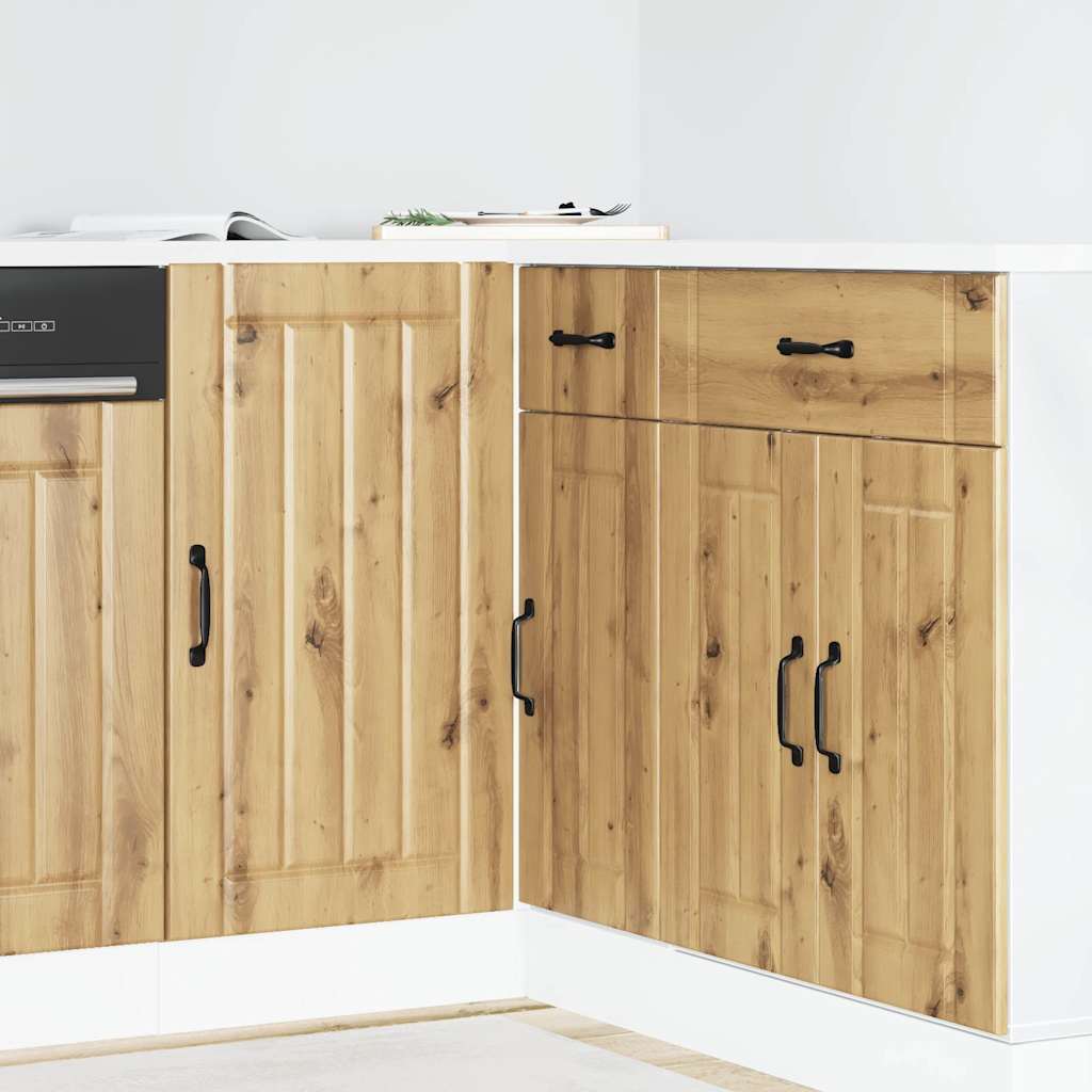 Κάτω ντουλάπι κουζίνας "Lucca" Artisan Oak Engineered Wood - Pakobazaar