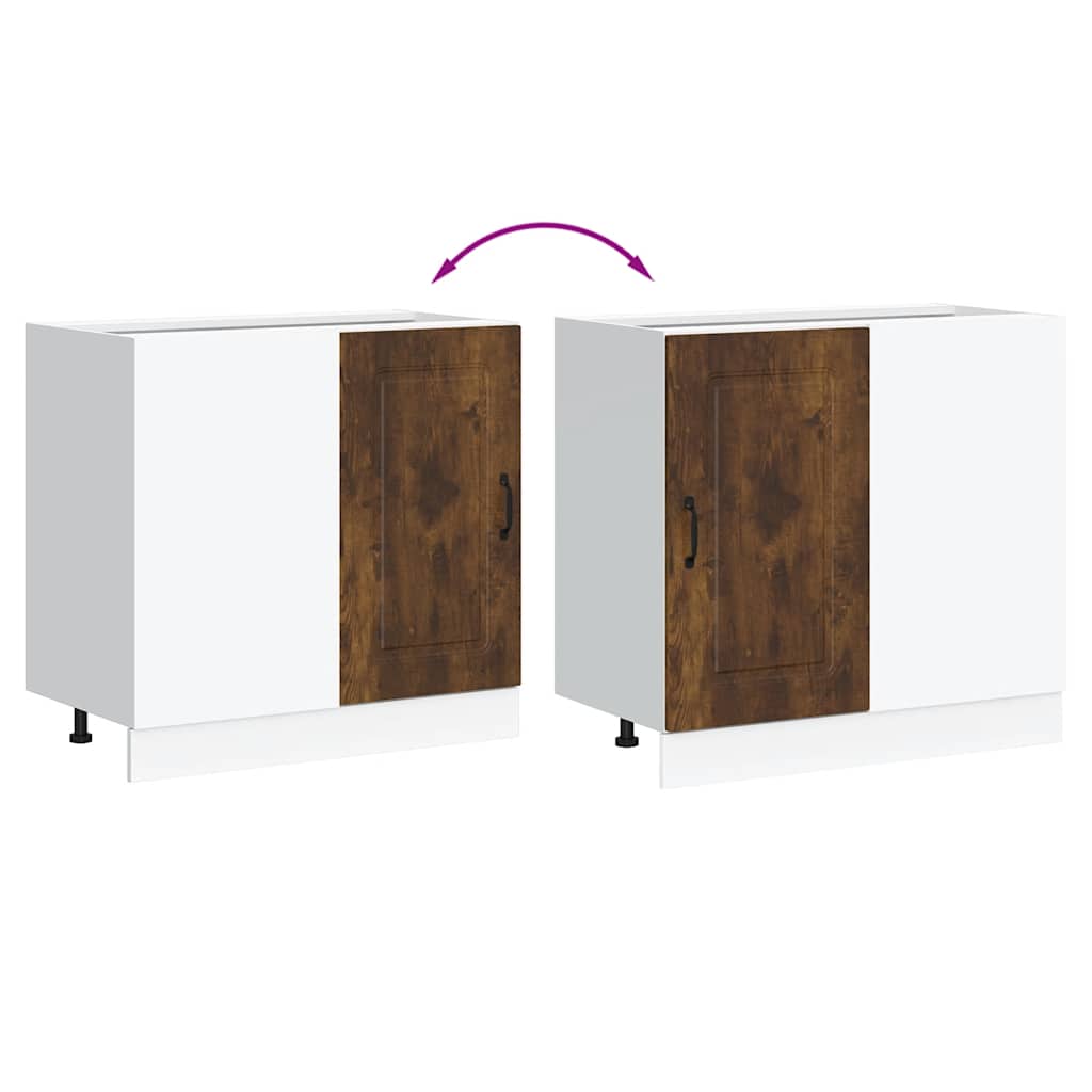 ντουλάπι βάσης κουζίνας Kalmar Καπνιστή δρυς Επεξεργασμένο Ξύλο