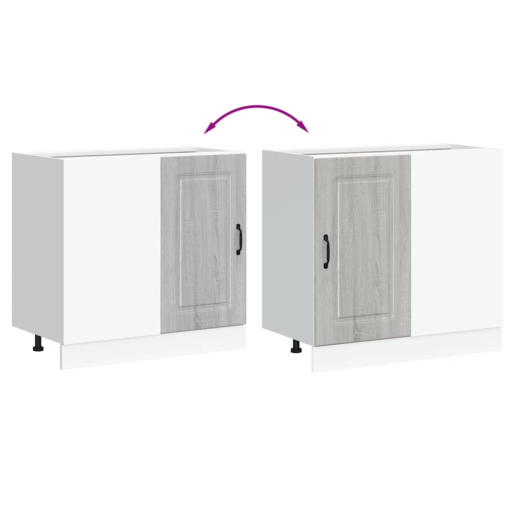 ντουλάπι βάσης κουζίνας Kalmar Γκρι sonoma Επεξεργασμένο Ξύλο