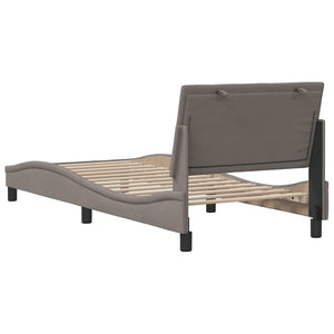 Σκελετός Κρεβατιού Χωρίς Στρώμα Hanko Taupe 80x200 εκ. Υφασμάτινο