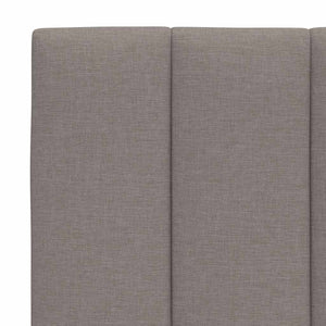 Σκελετός Κρεβατιού Χωρίς Στρώμα Hanko Taupe 80x200 εκ. Υφασμάτινο