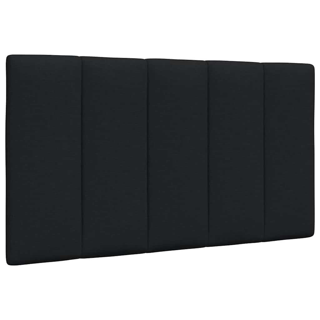 Σκελετός Κρεβατιού Χωρίς Στρώμα Hanko Μαύρο 90x190 εκ. Υφασμάτινο - Pakobazaar