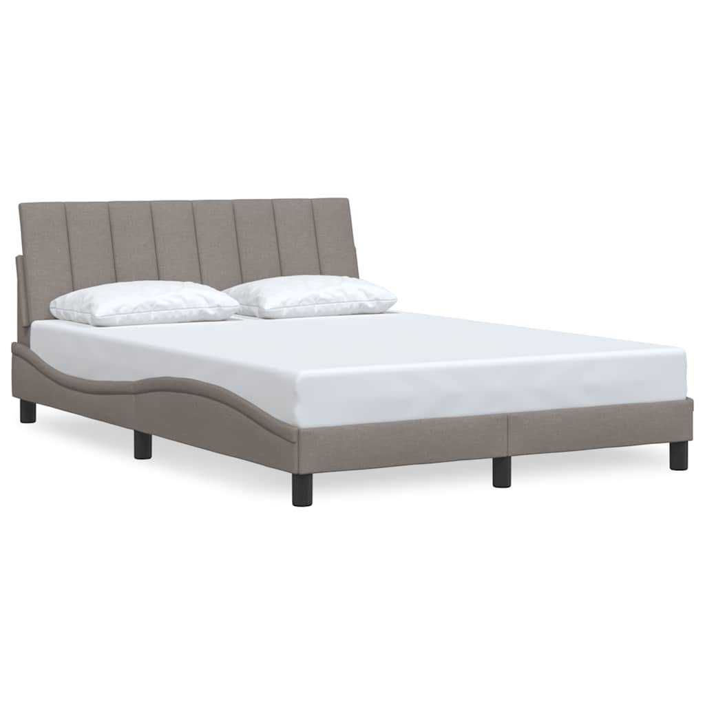 Σκελετός Κρεβατιού Χωρίς Στρώμα Hanko Taupe 140x200 εκ. Υφασμάτινο