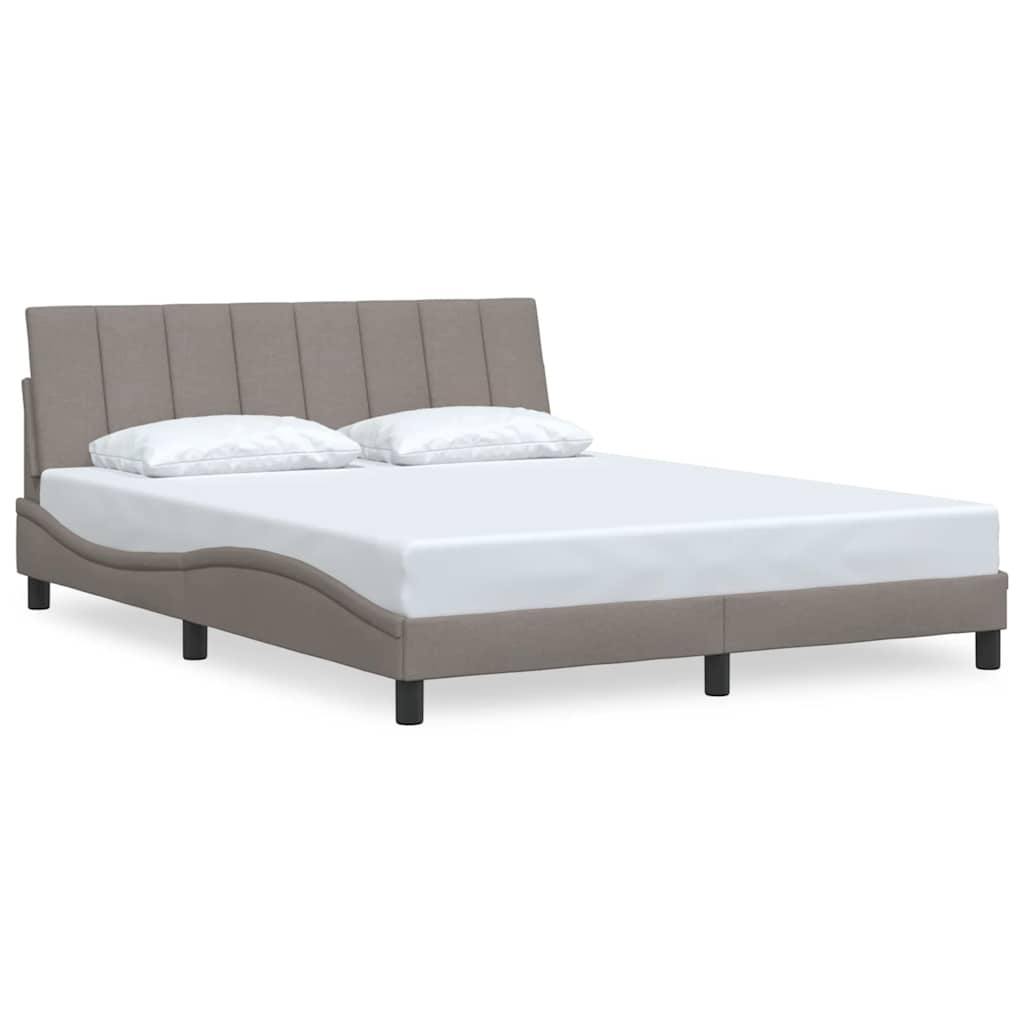 Σκελετός Κρεβατιού Χωρίς Στρώμα Hanko Taupe 160x200 εκ. Υφασμάτινο