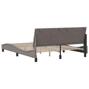 Σκελετός Κρεβατιού Χωρίς Στρώμα Hanko Taupe 160x200 εκ. Υφασμάτινο