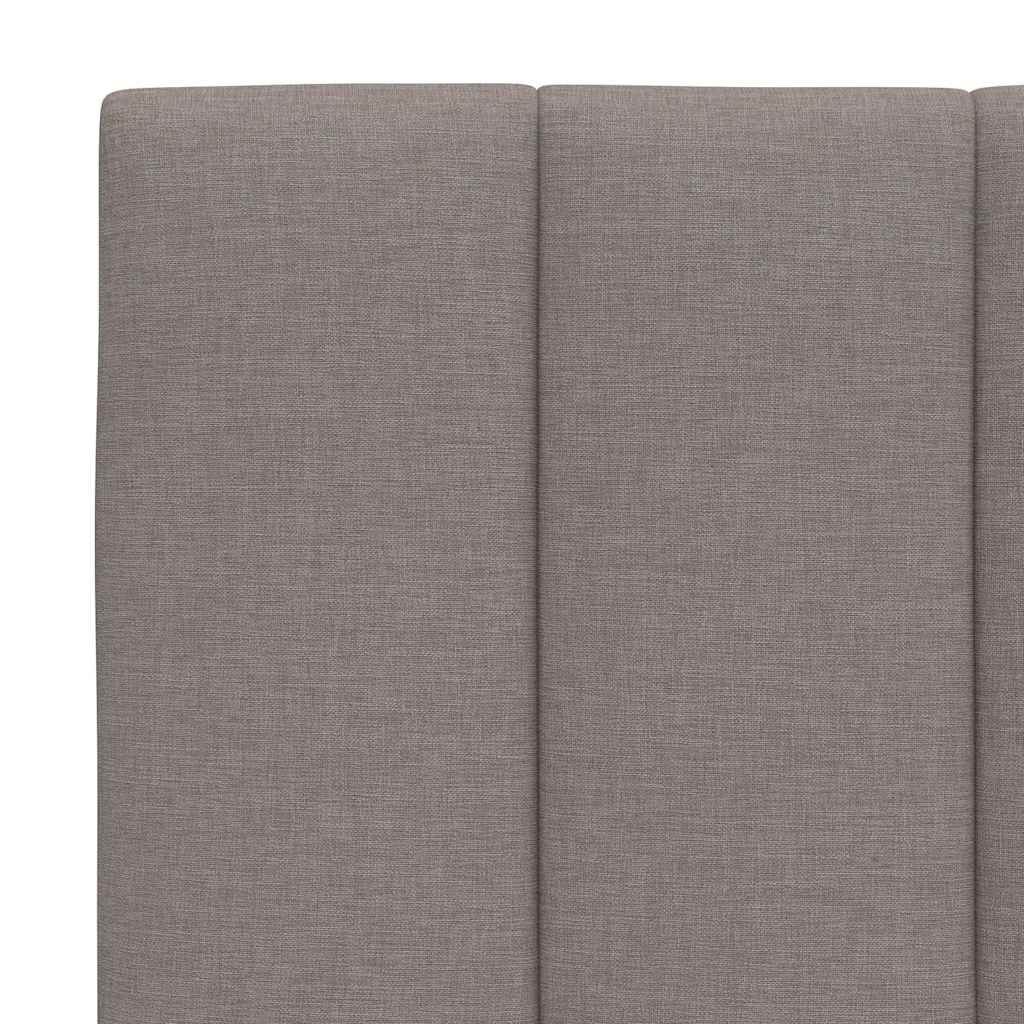 Σκελετός Κρεβατιού Χωρίς Στρώμα Hanko Taupe 200x200 εκ.Υφασμάτινο - Pakobazaar