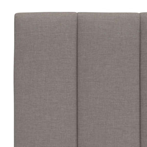Σκελετός Κρεβατιού Χωρίς Στρώμα Hanko Taupe 200x200 εκ.Υφασμάτινο - Pakobazaar