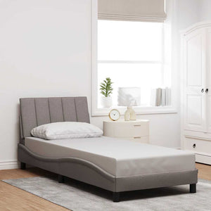 Σκελετός Κρεβατιού Χωρίς Στρώμα Hanko Taupe 80x200 εκ. Υφασμάτινο