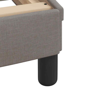 Σκελετός Κρεβατιού Χωρίς Στρώμα Hanko Taupe 80x200 εκ. Υφασμάτινο