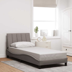 Σκελετός Κρεβατιού Χωρίς Στρώμα Hanko Taupe 90x190 εκ. Υφασμάτινο