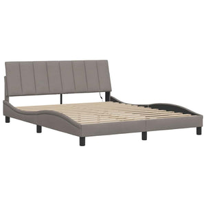 Σκελετός Κρεβατιού Χωρίς Στρώμα Hanko Taupe 160x200 εκ. Υφασμάτινο
