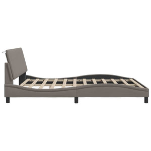 Σκελετός Κρεβατιού Χωρίς Στρώμα Hanko Taupe 180x200 εκ. Υφασμάτινο - Pakobazaar