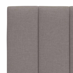 Κρεβάτι με Στρώμα Hanko Taupe 90x190 εκ.Υφασμάτινο
