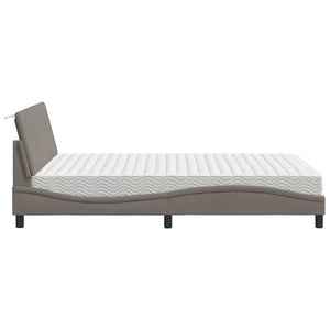 Κρεβάτι με Στρώμα Hanko Taupe 140x200 εκ. Υφασμάτινο