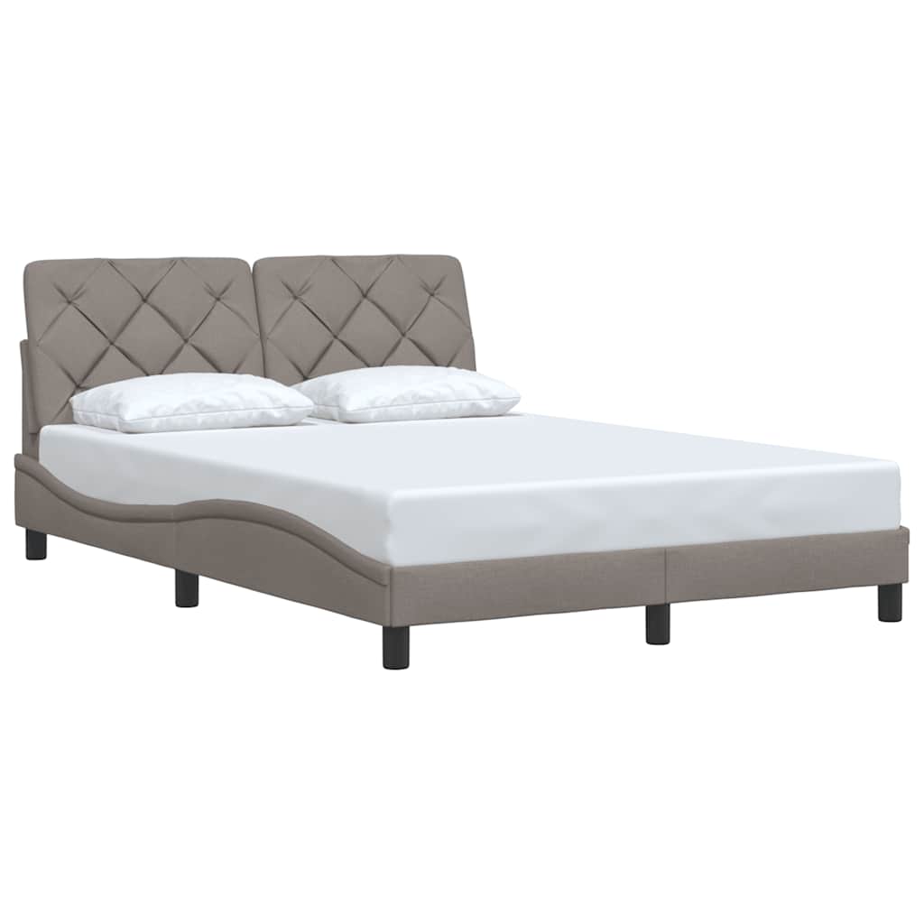 Σκελετός Κρεβατιού Χωρίς Στρώμα Taupe 120x200 εκ. Υφασμάτινο