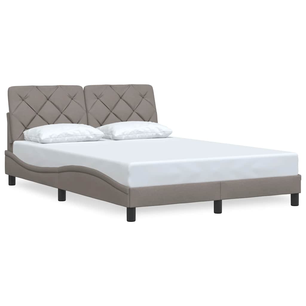 Σκελετός Κρεβατιού Χωρίς Στρώμα Taupe 120x200 εκ. Υφασμάτινο