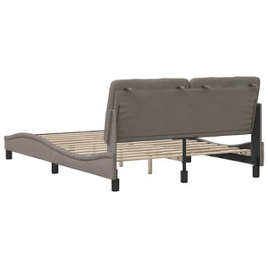 Σκελετός Κρεβατιού Χωρίς Στρώμα Taupe 120x200 εκ. Υφασμάτινο