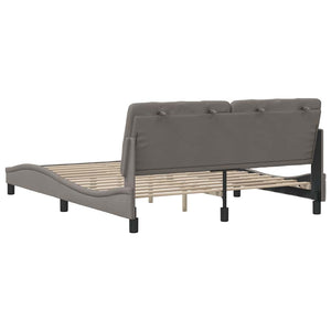 Σκελετός Κρεβατιού Χωρίς Στρώμα Taupe 160x200 εκ. Υφασμάτινο